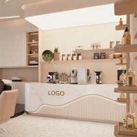 Décoration haut de gamme pour salon de beauté, mobilier de magasin de beauté, comptoir, design d'intérieur, décoration personnalisée, salons, directement de l'usine