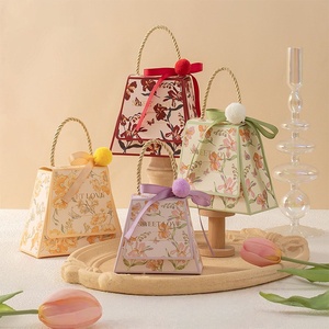 Cajas <span class=keywords><strong>de</strong></span> Regalo <span class=keywords><strong>de</strong></span> Dulces <span class=keywords><strong>con</strong></span> Cinta para Boda, Personalizadas, <span class=keywords><strong>de</strong></span> Lujo, Reutilizables, para Invitados <span class=keywords><strong>de</strong></span> Boda, Venta al Por Mayor Directa <span class=keywords><strong>de</strong></span> Fábrica - Product Image 1