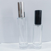 Atomiseur à vente chaude, flacons de parfum rechargeables ronds et carrés transparents, 10 ml, 15 ml, échantillons de qualité, flacons de parfum en verre