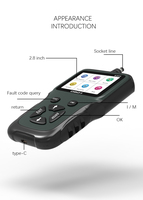 Escáner Automotriz Portátil Personalizado Multi-idioma con Gráficos en Tiempo Real, Lector de Códigos de Auto V311, Herramienta de Diagnóstico OBD para Vehículos