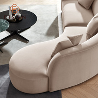 Canapé d'angle moderne en tissu cachemire, design simple, style nordique de luxe, pour salon, mobilier de maison