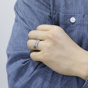 แหวนเงินแท้สไตล์วินเทจสำหรับชาวพุทธ925 - Product Image 3