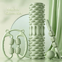 Kit de rouleaux en mousse EVA haute densité 4 en 1 pour la physiothérapie, le soulagement de la douleur, la relaxation myofasciale, l'exercice, portable