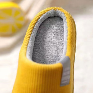 2025 di moda invernale cotone antiscivolo peloso caldo casa scarpe felpate Femmes signore adolescenti uomini scivola pantofole per le donne - Product Image 4
