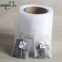 Sachets de thé et de café jetables thermoscellables, conformes aux normes alimentaires, avec cordon de serrage, logo personnalisé, 1 rouleau/6000 sachets, filtre à thé biodégradable en fibre de maïs