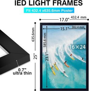 Marco de Aluminio con Iluminación LED, Pantalla Publicitaria Delgada para Menús de Tiendas en Interiores, Tamaño Personalizado - Product Image 4