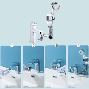 Accesorios <span class=keywords><strong>de</strong></span> baño Anion Fregadero Grifo Manguera <span class=keywords><strong>de</strong></span> ducha con cabezal <span class=keywords><strong>de</strong></span> ducha Fregadero Ducha Peluquería <span class=keywords><strong>Camping</strong></span> Grifo Extensión Flexible - Product Image 6