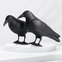 Cible animale 3D en PE, simulation de corbeau, pour entraînement au tir à l'arc, effaroucheur d'oiseaux, décoration de jardin, accessoires de tir à l'arc