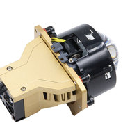 Phares LED laser pour voiture DM002, double faisceau, lentille 12000 lumens, projecteurs, triple spot direct 70W, ajustement universel, rétrofit