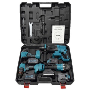 21V Multi-Functional Power Tool Set Electric Drill Grinder Wrench Rechargeable Lithium Battery Plastic Case High-Power Brushless - Product Image 5