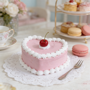 Boîte à bijoux réaliste en plastique rose en forme de cœur 13,5 cm, écologique, avec crème de cerise artificielle, cadeau mignon, accessoire photo, présentoir Y2K - Product Image 3