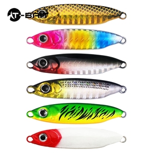 เหยื่อตกปลาเหล็กตกปลาเหล็กยาว7กรัม-25กรัมตะขอตกปลาหลากสีฟ้า - Product Image 1
