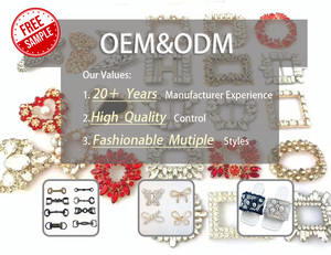 Shiwei afneembare handgemaakte hoogwaardige duurzame milieuvriendelijke modieuze strass kristallen schoenclip voor dames bruidsschoenen - Product Image 6