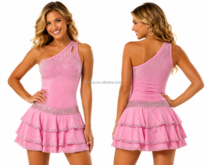 Tenue d'entraînement personnalisée pour équipe de cheerleading adulte (<span class=keywords><strong>femme</strong></span>/homme) – Crop top à strass et short papillon – Costume de pom-pom girl - Product Image 6