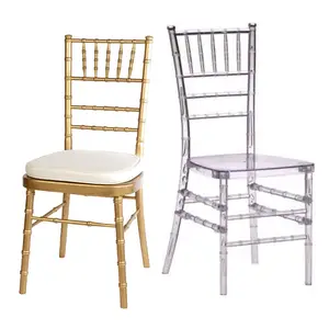 T Wholesale metal stackable tiffany chiavari event wedding chair with cushion