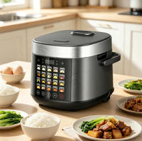 Cuisinière à riz électrique intelligente automatique en alliage d'aluminium 6L avec micro-pression pour camping-car et usage domestique