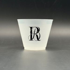 9 oz Frosted Clear Reusable Unbreakable Personalized Shatterproof <b>Cups</b> Full Color Party <b>Cups</b> - Product Image 1