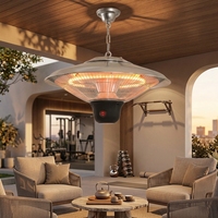 Chauffe-terrasse infrarouge suspendu haute efficacité 1000 W, chauffe-plafond pour salle de sport, salon extérieur, terrasse