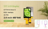 Polcd TFT RGB 2,8 Zoll Industrieller Controller Farbdisplay-Panel Kapazitiver Touchscreen IPS LCD-Modul