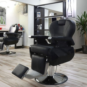 Fauteuil de Barbier Classique Économique avec Pompe Hydraulique Grande Taille, Noir - Product Image 1