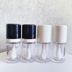 LZ Pack Newest Round 9ml Black White Big Wand Lipgloss <span class=keywords><strong>Tubes</strong></span> Chubby Custom Repulpant Lip Gloss <span class=keywords><strong>Tubes</strong></span> Packaging With Big Wand - Product Image 1
