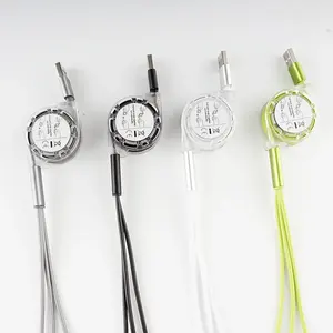 Venta caliente 3 en 1 Cable USB retráctil para teléfono XS X Cargador de carga Cable Micro USB para Android USB Tipo C Teléfono móvil Multi - Product Image 4