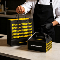 Sacs en papier kraft jetables écologiques avec logo personnalisé pour les hamburgers, les frites, le poulet frit et l'emballage de la restauration rapide