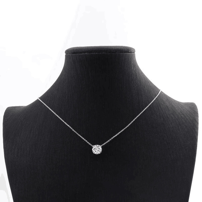Collier huit griffes[KWhite]-2Carat