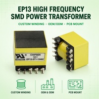Transformateur LED EP13 à profil bas et haute efficacité pour alimentation de driver LED, transformateur de tension, transformateur chopper SMD