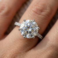 Anillo de Platino con Diamantes Cultivados en Laboratorio Certificados por IGI de Alta Calidad para Mujer, Joyería Fina Sofisticada, Diseño Atemporal para Fiesta