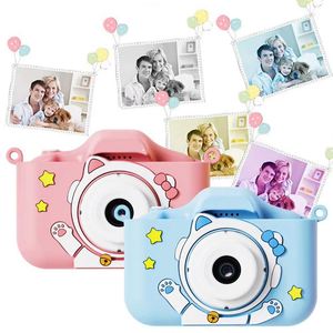 Mini caméra pour enfants avec écran IPS de 2,0 pouces, 1080P, double objectif, mignonne, vidéo et photo, cadeau d'anniversaire pour les garçons et les filles, enregistrement de la vie - Product Image 2