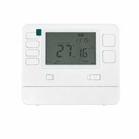 Termostat Digital Programmable 24V 1 Panas 1 Dingin untuk Pengontrol HVAC Ruangan, Pendingin & Pemanas AC Rumah Tangga