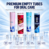 Tube de dentifrice laminé en aluminium et plastique de 50 ml, emballage personnalisé pour soins bucco-dentaires imprimé UV