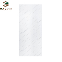 Panneau mural en PVC, bambou et bois, feuille de marbre UV, brillant