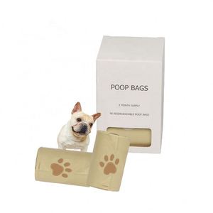 Rollos de Recarga para Dispensador, Bolsas Biodegradables y Compostables para Excremento de Perro, Resistentes a la Humedad, con Fragancia Personalizada, Ecológicas, de Almidón de Maíz, Desechables - Product Image 1