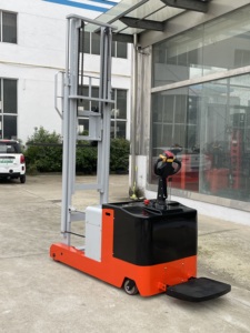 Chariot élévateur à palettes entièrement électrique de 1 tonne, capacité de 1000 kg, chariot élévateur à batterie pour entrepôt de vente au détail et petite usine - Product Image 3