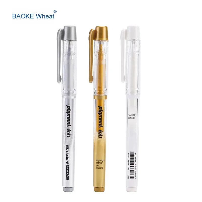 BAOKE PC5088 Highlight Pen Gold Gel Ink Design