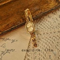 Montre à quartz de luxe pour femme, style rétro médiéval, étanche 30M, cadran ovale, bracelet à fermoir bijou, vente chaude