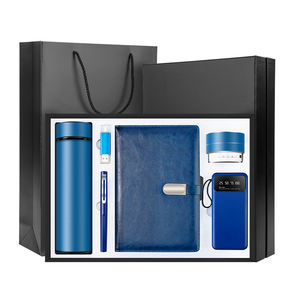 Nouvel ensemble cadeau d'affaires en cuir : Clé USB 32 Go, Bloc-notes, Souris, Carte de visite, Stylo - Product Image 3