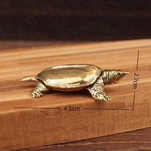 Adorno de Tortuga de Latón Sólido, Estilo Clásico, Decoración para el Hogar, Figura de Animal de Metal, Decoración para Interiores, Exteriores y Oficina - Product Image 4