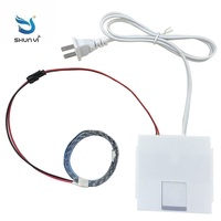 Interrupteur de lumière Led Ultra fin 24W13 épais capteur de contrôle intelligent de salle de bains dc 12v interrupteur tactile à miroir capacitif