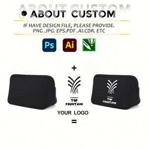Nouvelle pochette de voyage personnalisée avec logo, sac à main portable pour femmes, sac cosmétique en néoprène - Product Image 4