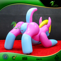 Jouets gonflables animaux loup rose personnalisés de haute qualité, gonflables loup SPH, ballon de dessin animé, cône pour chien