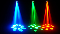 Projecteur LED mobile 280W 3 en 1 avec effet prisme arc-en-ciel DMX512 pour scène DJ, bar, discothèque
