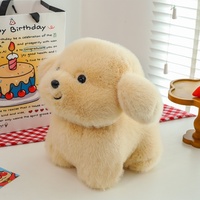 Coussin en peluche chiot Golden Retriever, oreiller doux en coton PP, jouet en peluche dessin animé pour dormir