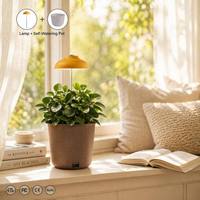 Lampe de culture LED à spectre complet J&C Soft-Glow 4000K CE avec pot de plante et minuterie automatique pour jardinage intérieur, mode floraison, minuterie intégrée
