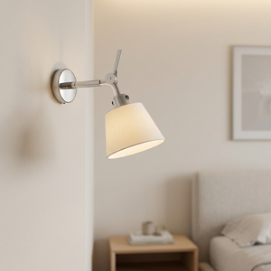 <span class=keywords><strong>Lampada</strong></span> da <span class=keywords><strong>Parete</strong></span> <span class=keywords><strong>a</strong></span> Braccio Orientabile <span class=keywords><strong>Tolomeo</strong></span> Italiana <span class=keywords><strong>a</strong></span> LED, Stile Mid-Century Bauhaus/Nordico, Dimmerabile, in Alluminio, per Soggiorni, Studi e Camere da Letto - Product Image 4