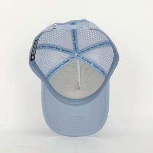 Custom <b>Men</b> 5 Panel Woven Patch Logo Laser Cut Hole Drilled Perforated <b>Hat</b>,Waterproof Sport Baseball Cap - Product Image 6