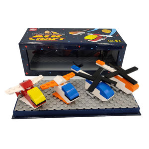 Jeu de blocs de construction DIY puzzle Mini hélicoptère dessin animé nouveauté taille-<span class=keywords><strong>crayon</strong></span> scolaire pour enfants ensemble de papeterie pour enfants - Product Image 2