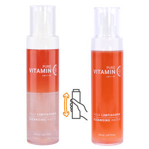 Agua Limpiadora Iluminadora Antienvejecimiento con Ácido 2-O-Etil Ascórbico de la Marca Noche y Día, Vitamina C Antioxidante - Product Image 5